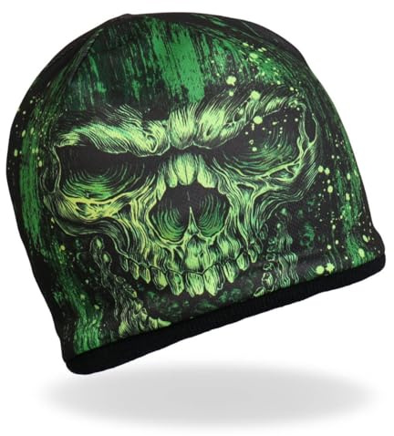 Hot Leathers KHC1028-27774 Sub Shredder Skull Gr Knit Hat (Multi, One Size)