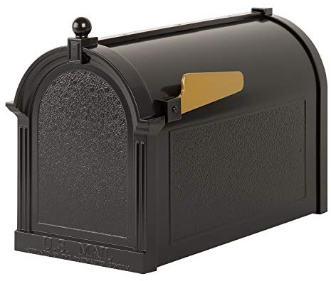 Whitehall Products Capital Mailbox, Black