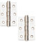 Excel XL962 Pair of 3 Grade 7 Door Hinges, Polished Chrome