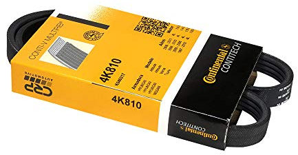 Contitech V-Ribbed Belt 4PK810, Black