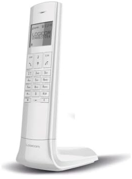 Logicom - Luxia 150 - DECT Schnurlostelefon – Modernes Design – 50 Kontakte – 10h Gesprächszeit – 100h Standby – 300 m Reichweite – ECO-Modus