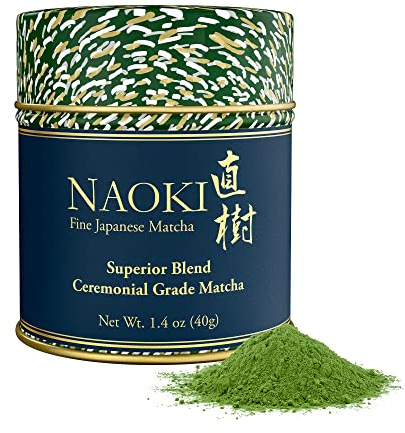 Naoki Matcha Superior Ceremonial Blend – Authentic Japanese First Harvest Ceremonial Grade Matcha Green Tea Powder from Uji, Kyoto (40g / 1.4oz)