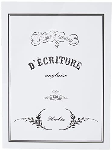 J. Herbin 90100T Übungsheft für Kalligraphie (Ideal für die englische Schrift)