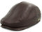 LETHMIK Flat Cap Echtem Leder Vintage Zeitungsjungen Gap Ivy Taxifahrer Hut Second version Coffee-XL