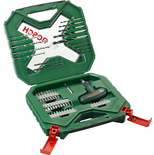 Bosch 2607010610 Classic Bohrer- und Schrauber-Set, X-Line, 54-teilig