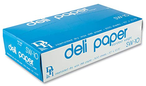 Durable Packaging SW10XXBX Interfolded Deli Sheets, 10-Inch x 10 3/4-Inch, 500/Box
