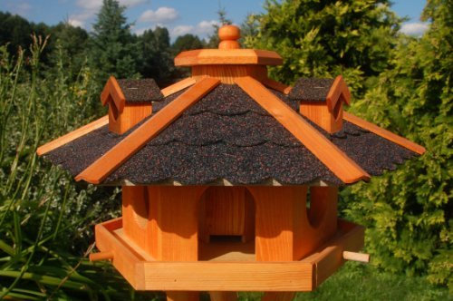 Deko-Shop-Hannusch Vogelhaus, Vogelhäuschen behandelt mit Bitumschindeln