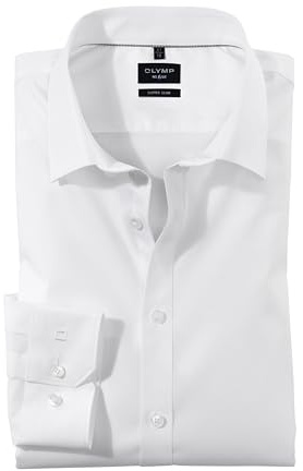 Olymp No. 6 - Super Slim fit - Camisa de Traje - Weiss