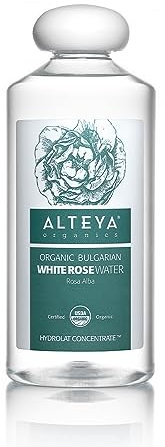 Alteya Organic White Rose Water 500ml - Pure Organic Rosa Alba Hydrolat - No additives - USDA Certified Organic - Sensitive Skin - Face Toner, Revitalizing Body, Condition Hair & Scalp