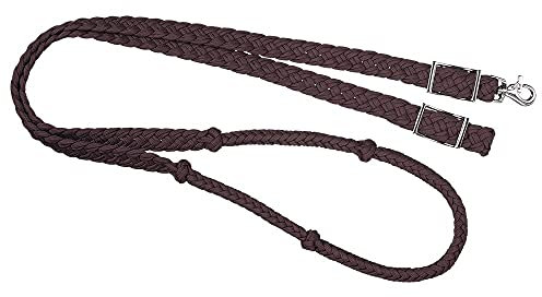 Tough 1 Zügel aus geknoteter Kordel, Braun