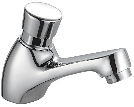 ROUSSEAU 4055585 Temporisé, Robinet Lavabo Mitigeur Chromé, Chrom&ampeacute