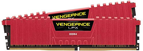Corsair Vengeance LPX 16GB (2x8GB) DDR4 3200MHz C16 XMP 2.0 High Performance Desktop Arbeitsspeicher Kit, rot