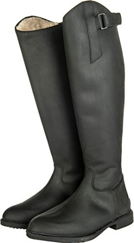 HKM 7579 Reitstiefel Flex Country, Gefüttert, Unisex Standardlänge/-weite, schwarz, 46