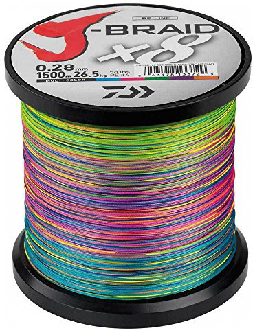 angelschnur geflochten daiwa j Braid x 8 Multicolor 12755522