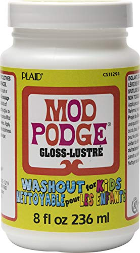 Mod Podge Wasserbasierende Versiegelung Kleber und Finish, Synthetic Material, Weiss, 5.8 x 5.8 x 9.7 cm