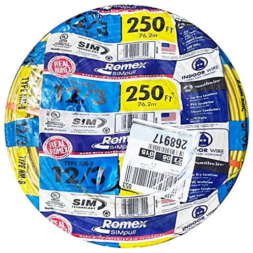 Romex SIMpull 63947655 250ft. NM-B Non-Metallic Sheathed Cable with Ground Wire