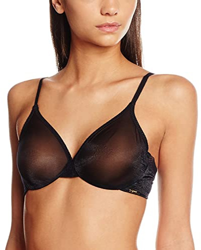 Gossard Damen BH Glossies Sheer Black Bra, SchwarzGr. 75J