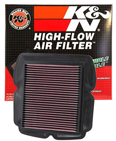 K&N SU-6503 Motorrad K&N Tausch-Luftfilter Rot
