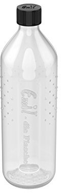 Emil Ersatz-Glasflasche Trinkflasche aus Glas spülmaschinenfest BPA-frei mit Schraubverschluss 0,4l