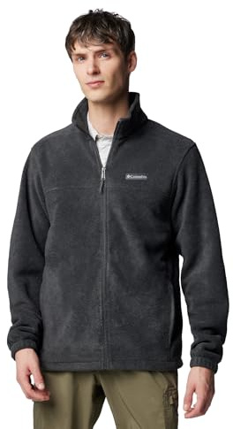 Columbia Men's Steens Mountain 2.0 Full Zip Fleece Jacket, Charcoal Heather, Medium