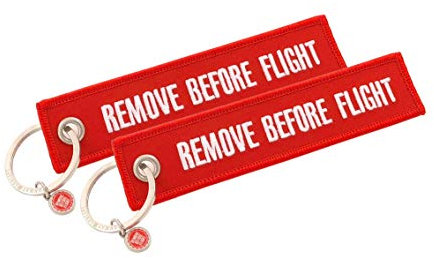 Classic-Anhänger - Remove Before Flight - 2 Stück