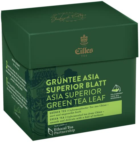 Tea Diamonds GRÜNTEE ASIA SUPERIOR Blatt von Eilles, 20er Box