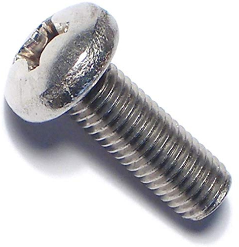 Hard-to-Find Fastener 014973200442 Phillips Pan Machine Stainless, 1/4-28 x 3/4-Inch, 10-Piece