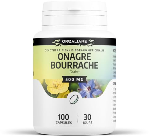 Bourrache/Onagre - 500 mg - 100 capsules