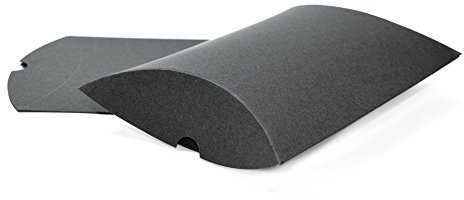 Frau WUNDERVoll® 6 KISSENSCHACHTELN GRAU 24x14cm (flach), 250 Gramm Papier/Kissenverpackungen, Pillow box, Faltverpackung, Geschenkverpackung, Gastgeschenk, Hochzeit