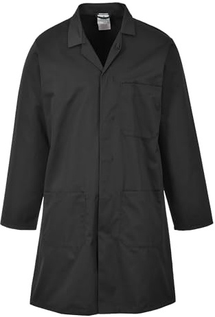 Portwest 2852 Standard Lab Coat Kingsmill Polycotton Stud Front