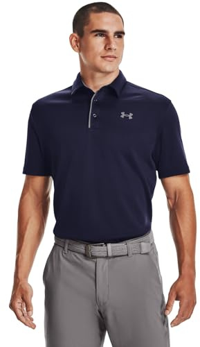Under Armour Tech Polo - Short Sleeve - Tops - Midnight Navy/Graphite/Graphite - Size: XXL