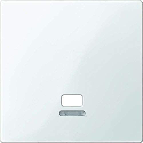 Merten Zentralplatte mit Kontrollfenster für Zugschalter, System M, polarweiß glänzend, MEG3380-0319