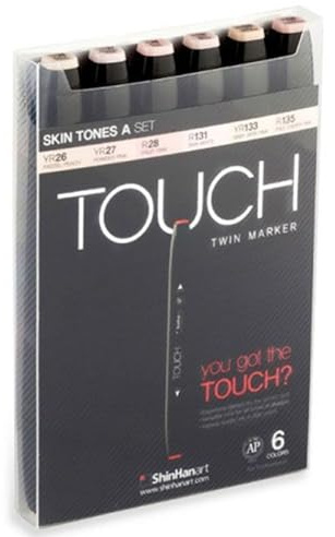 Touch Twin Marker Skin Tones Set A 6 Stück