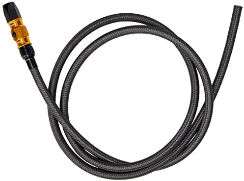 LEZYNE Tubo di Ricambio per Pompe con ABS Flip Valvola Pressure e Micro Floor Drive, Oro Lucido, 1-Pantaloni v1flip Braid