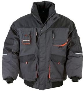 Terratrend Job 4629-2XL-1064 Herren Pilotenjacke, Schwarz/Anthrazit, Größe 2XL