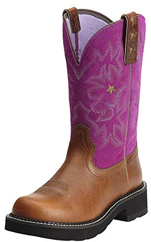 ARIAT Probaby Western Women's Round Toe Leather Riding Boot, Driftwood Brown, 7.5 UK
