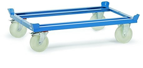 Fetra Transportgeräte mtypd2882 Basis Tintenroller, Polyamid Rollen, 1000 kg Belastung, 1210 mm Länge x 1010 mm Breite x 280 mm Höhe Durchmesser