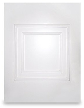 White UPVC Hanover Half Door Panel MDF Reinforced Raised Moulded (w:700mm x h:900mm) 24mm Thick