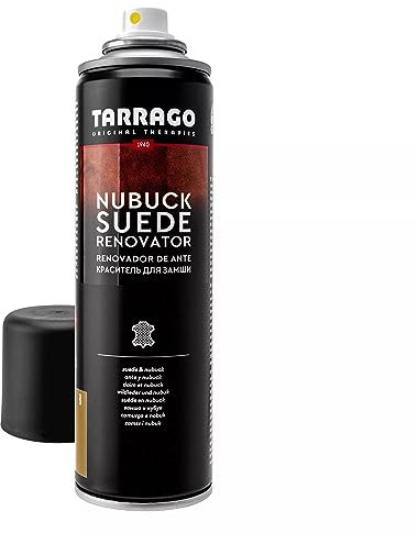 Tarrago, Trattamento Spray per camoscio, Unisex, 250 ml Trattamento e lucidante per Scarpe (Etichetta in Lingua Italiana Non Garantita), Marrone (Brown (Ochre 08)), M-L