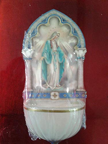 Miraculeuse Holy Eau Police Lumineux avec or Feuille Mèches - Catholique Cadeaux