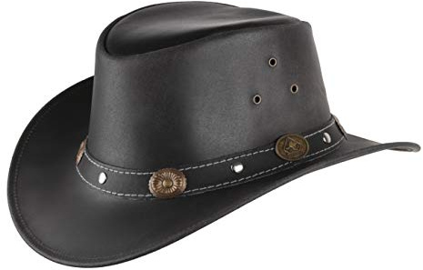 Scippis Barn Reno Läderhatt - 52-53 cm svart
