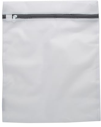 Laundry 360 Large Mesh Wash Bag | Laundry | Washing Machine | Zipper Closure | Prevents Pulling and Tearing | Clothes | Garments | Delicates | Socks | White