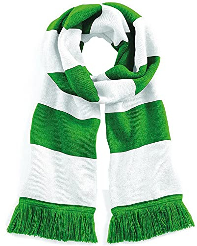 Beechfield Unisex stadium scarf, Flerfärgad (Kelly Green/White 00), One size