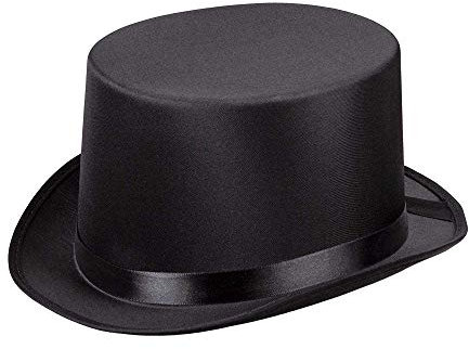 Boland - Hut Gala, Zylinder, Einfassband, elegant, Filz, 20er Jahre, Gatsby, Karneval, Halloween, Fasching, Mottoparty, Verkleidung, Theater