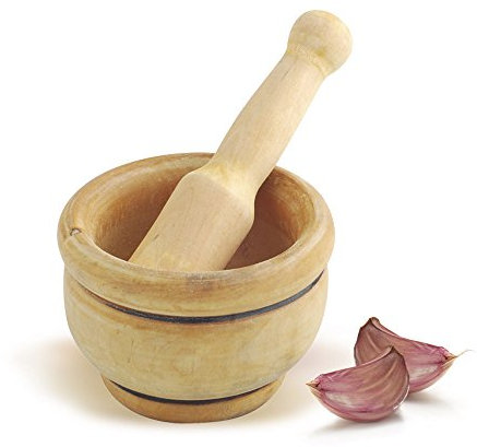 Metaltex Mortier en Bois avec Pilon 12 cm