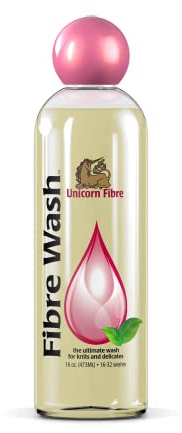 Unicorn Fibre Wash 16oz. Everyday Wash for delicate Fabrics. Liquid Detergent for Wool, Cashmere, Cotton, Silk, Alpaca, Hemp, Knits, Mohair, Qiviut. Lavender Scent.