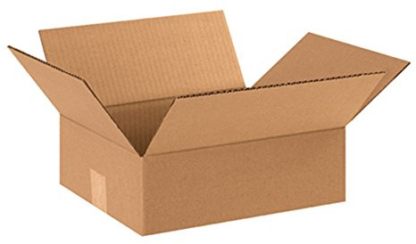 BOX USA Shipping Boxes Flat 12L x 10W x 4H 25-Pack - Corrugated Cardboard Box for Moving, Mailing, Packing, Packaging and Storage