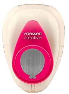 Vaessen Creative 21436-498 Motivstanzer, Small Stanzer Ballon, Ausstanzung 1,5 cm Weit, Metall, lila, 6.5 x 4.5 x 4.4 cm