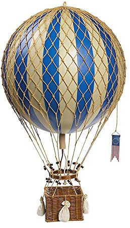 Ballon aérostat nostalgique et décoratif: Aéro Royal. Bleu - 32 cm