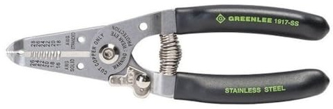 Greenlee 1917-SS Stainless Wire Stripper and Cutter, 16-26AWG, 6-Inches